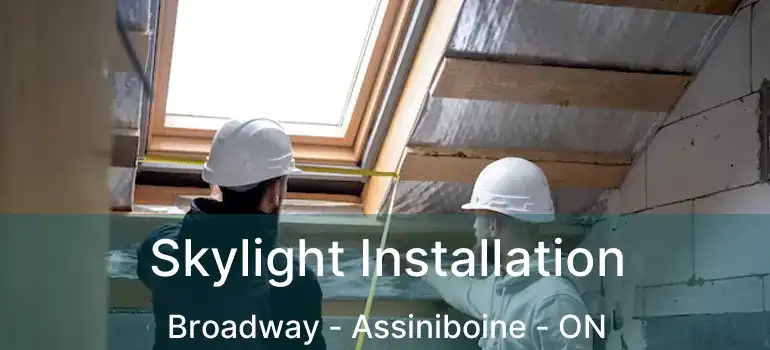  Skylight Installation Broadway - Assiniboine - ON