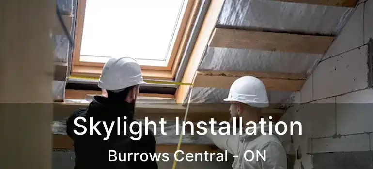  Skylight Installation Burrows Central - ON