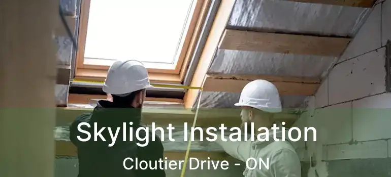  Skylight Installation Cloutier Drive - ON