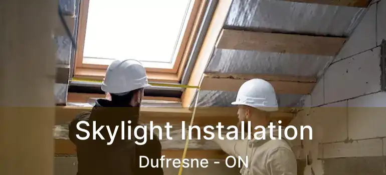  Skylight Installation Dufresne - ON