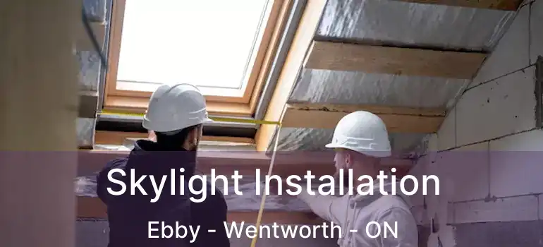  Skylight Installation Ebby - Wentworth - ON