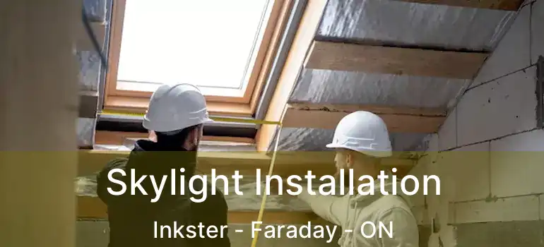  Skylight Installation Inkster - Faraday - ON