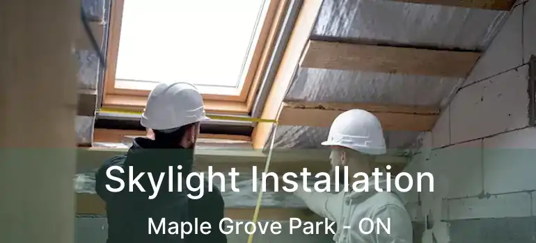  Skylight Installation Maple Grove Park - ON