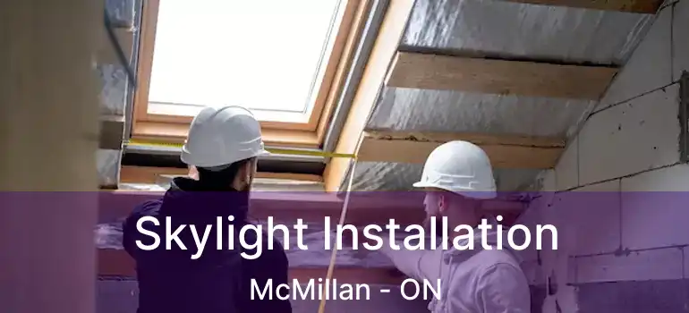  Skylight Installation McMillan - ON