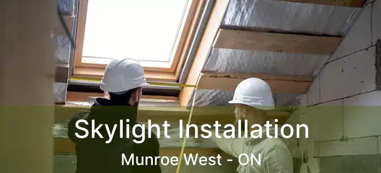  Skylight Installation Munroe West - ON