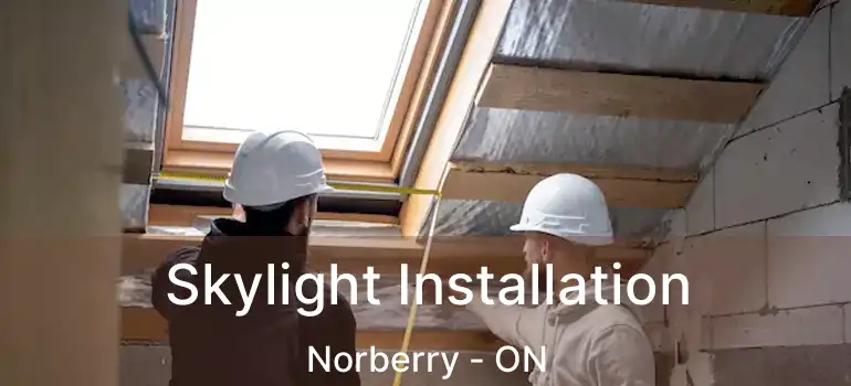  Skylight Installation Norberry - ON