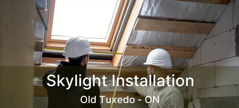  Skylight Installation Old Tuxedo - ON