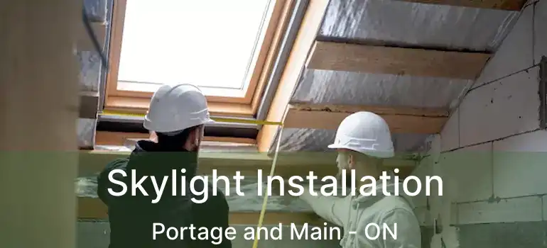  Skylight Installation Portage and Main - ON