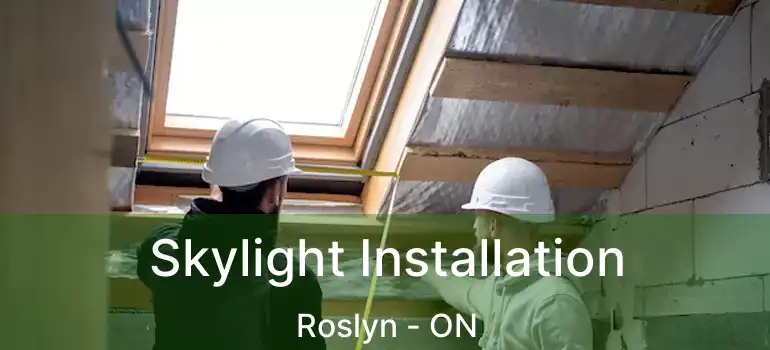  Skylight Installation Roslyn - ON