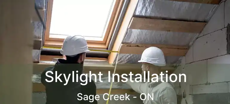  Skylight Installation Sage Creek - ON