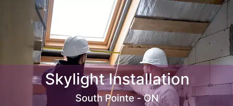  Skylight Installation South Pointe - ON