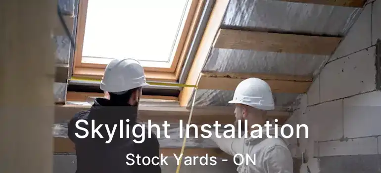  Skylight Installation Stock Yards - ON