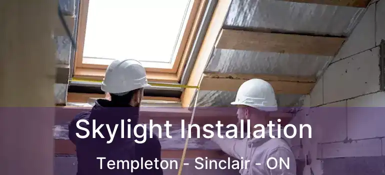  Skylight Installation Templeton - Sinclair - ON