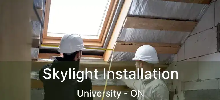  Skylight Installation University - ON