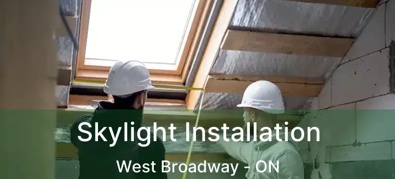  Skylight Installation West Broadway - ON