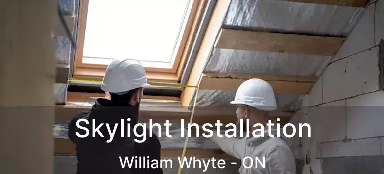  Skylight Installation William Whyte - ON