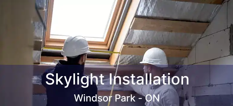  Skylight Installation Windsor Park - ON