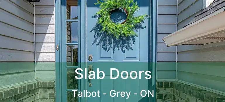 Slab Doors Talbot - Grey - ON