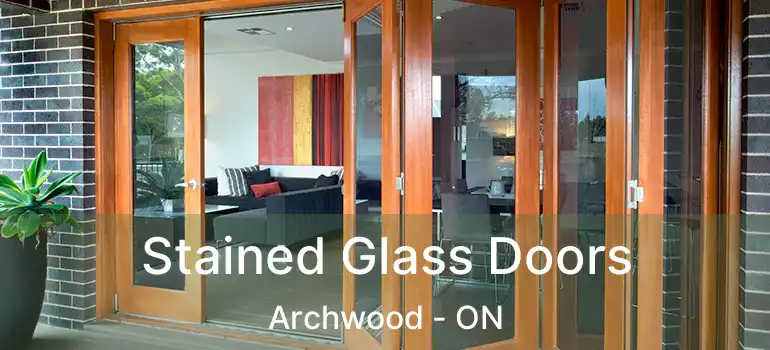  Stained Glass Doors Archwood - ON