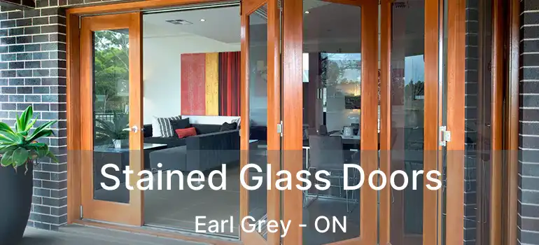  Stained Glass Doors Earl Grey - ON
