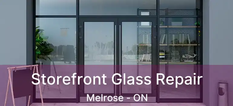  Storefront Glass Repair Melrose - ON