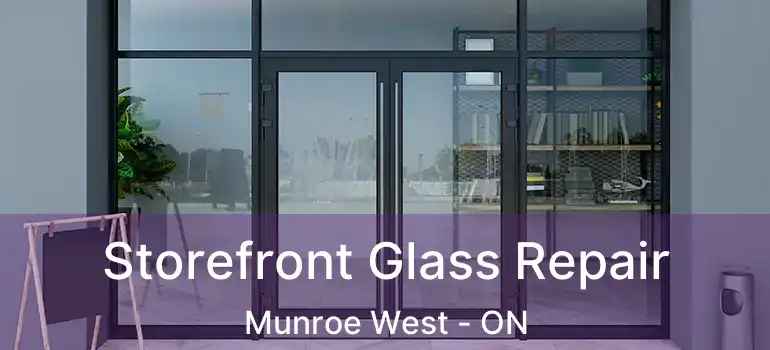  Storefront Glass Repair Munroe West - ON