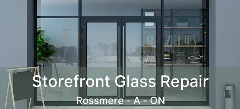  Storefront Glass Repair Rossmere - A - ON
