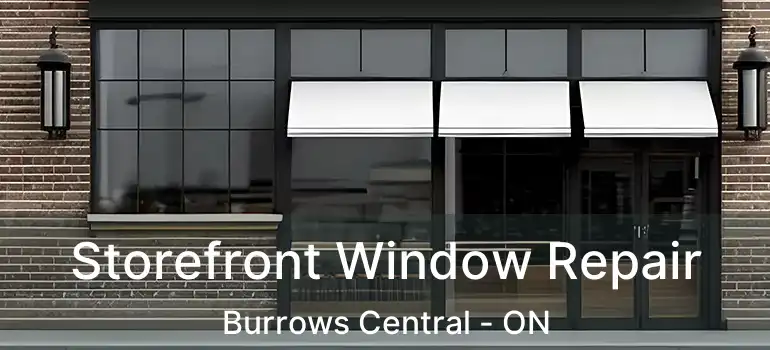  Storefront Window Repair Burrows Central - ON