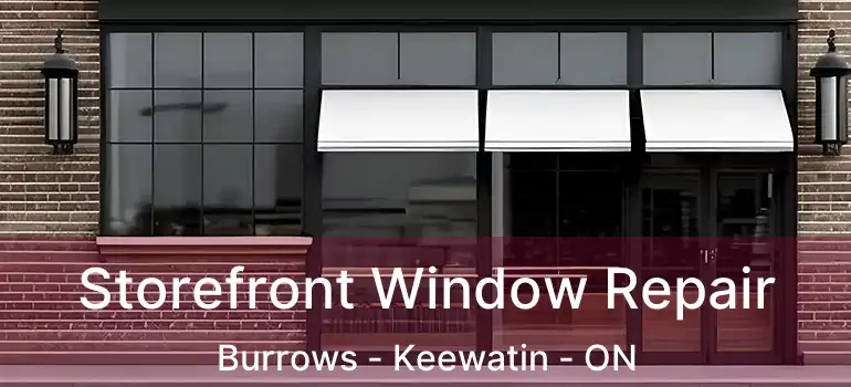  Storefront Window Repair Burrows - Keewatin - ON