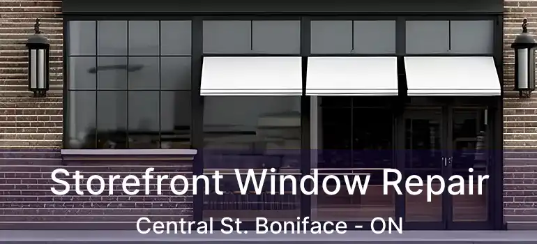 Storefront Window Repair Central St. Boniface - ON