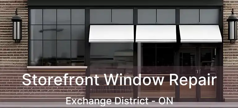  Storefront Window Repair Exchange District - ON