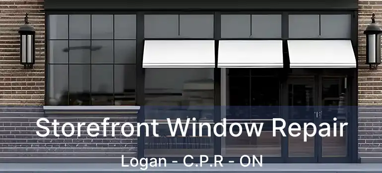  Storefront Window Repair Logan - C.P.R - ON