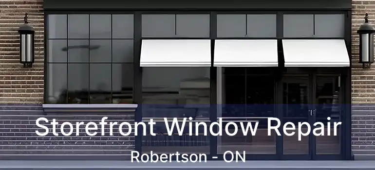  Storefront Window Repair Robertson - ON