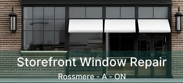  Storefront Window Repair Rossmere - A - ON