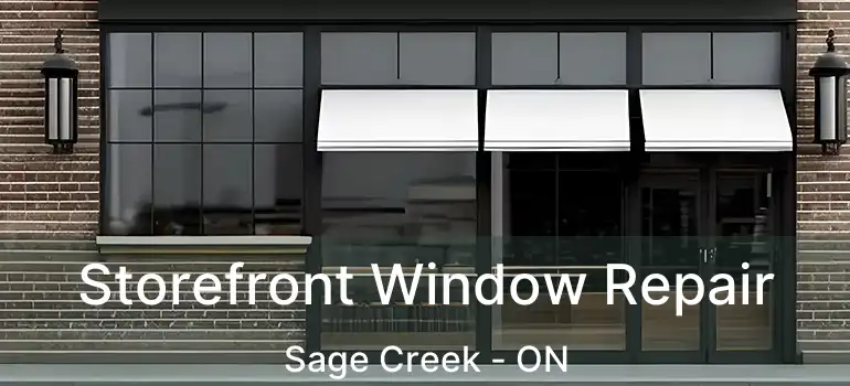  Storefront Window Repair Sage Creek - ON