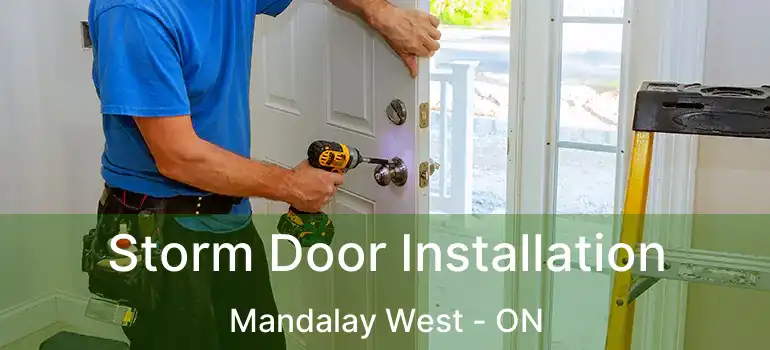  Storm Door Installation Mandalay West - ON
