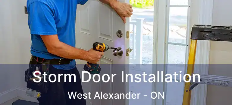 Storm Door Installation West Alexander - ON