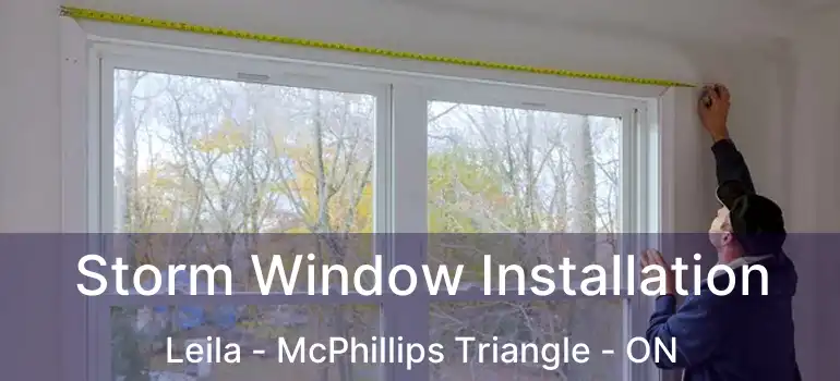  Storm Window Installation Leila - McPhillips Triangle - ON