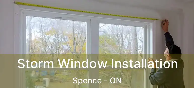  Storm Window Installation Spence - ON