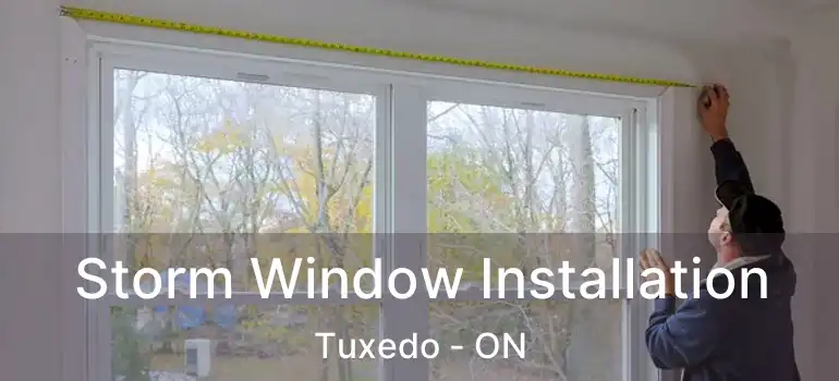  Storm Window Installation Tuxedo - ON