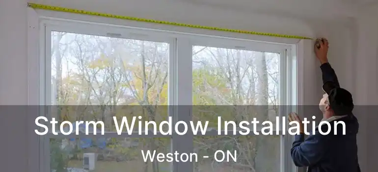  Storm Window Installation Weston - ON