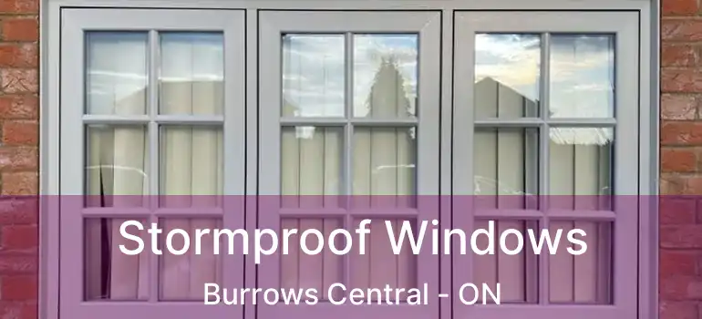  Stormproof Windows Burrows Central - ON