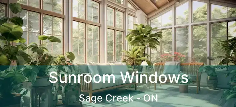  Sunroom Windows Sage Creek - ON