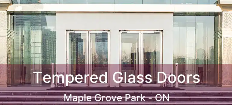  Tempered Glass Doors Maple Grove Park - ON