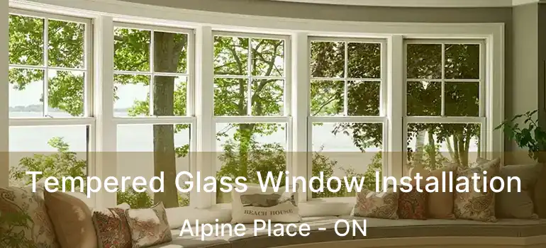  Tempered Glass Window Installation Alpine Place - ON