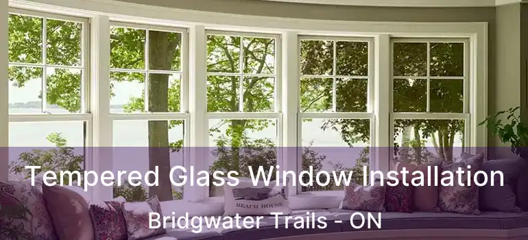  Tempered Glass Window Installation Bridgwater Trails - ON