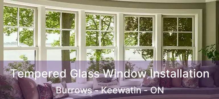  Tempered Glass Window Installation Burrows - Keewatin - ON