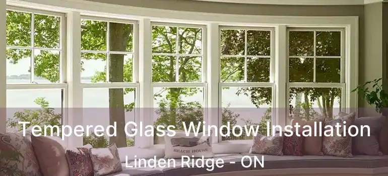  Tempered Glass Window Installation Linden Ridge - ON
