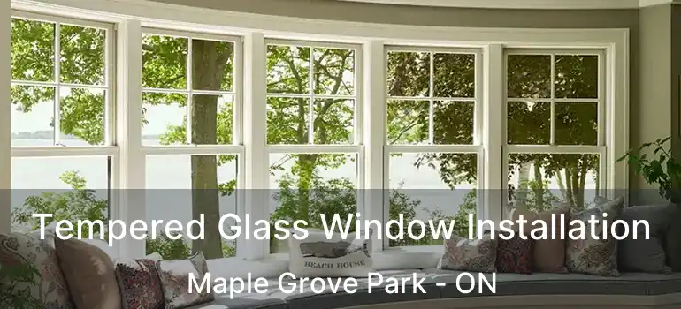  Tempered Glass Window Installation Maple Grove Park - ON