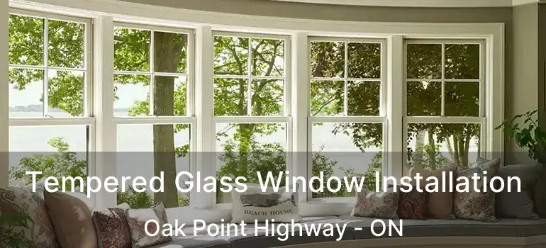  Tempered Glass Window Installation Oak Point Highway - ON